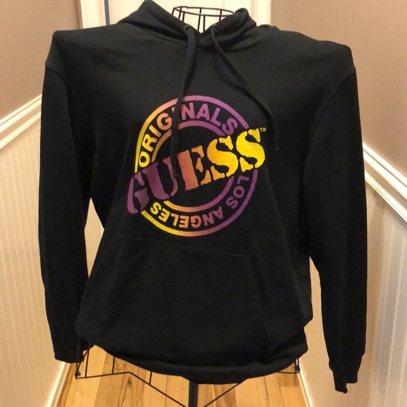 Guess Originals Los Angeles black pullover hoodie - Picture 1 of 8
